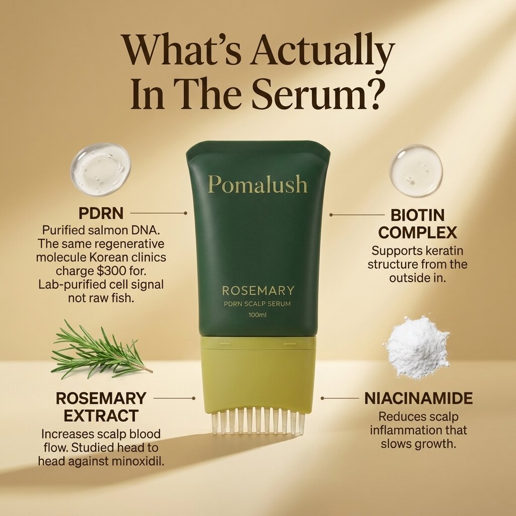 Pomalush PDRN & Rosemary Serum
