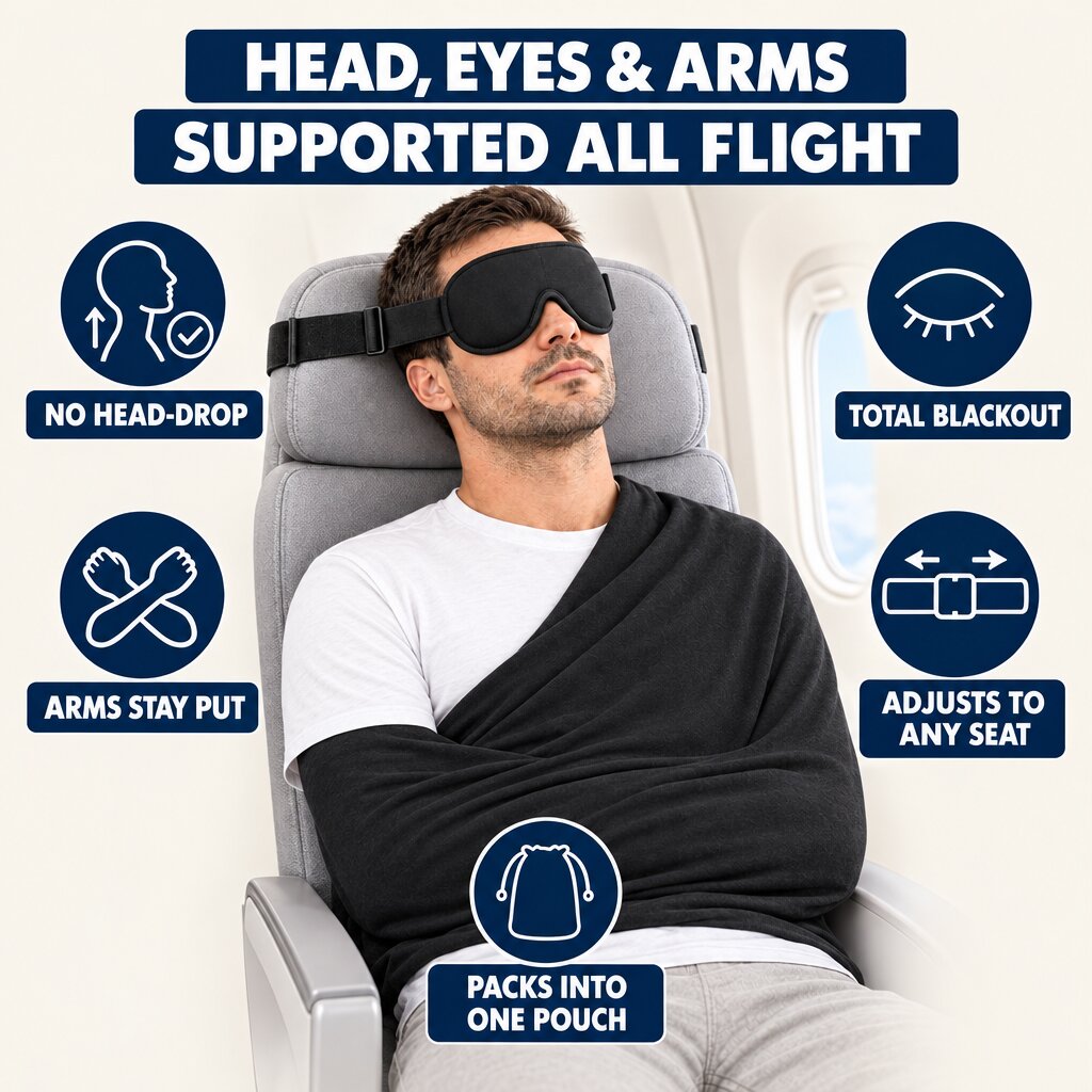 Pomalush 3-in-1 Travel Sleep Set