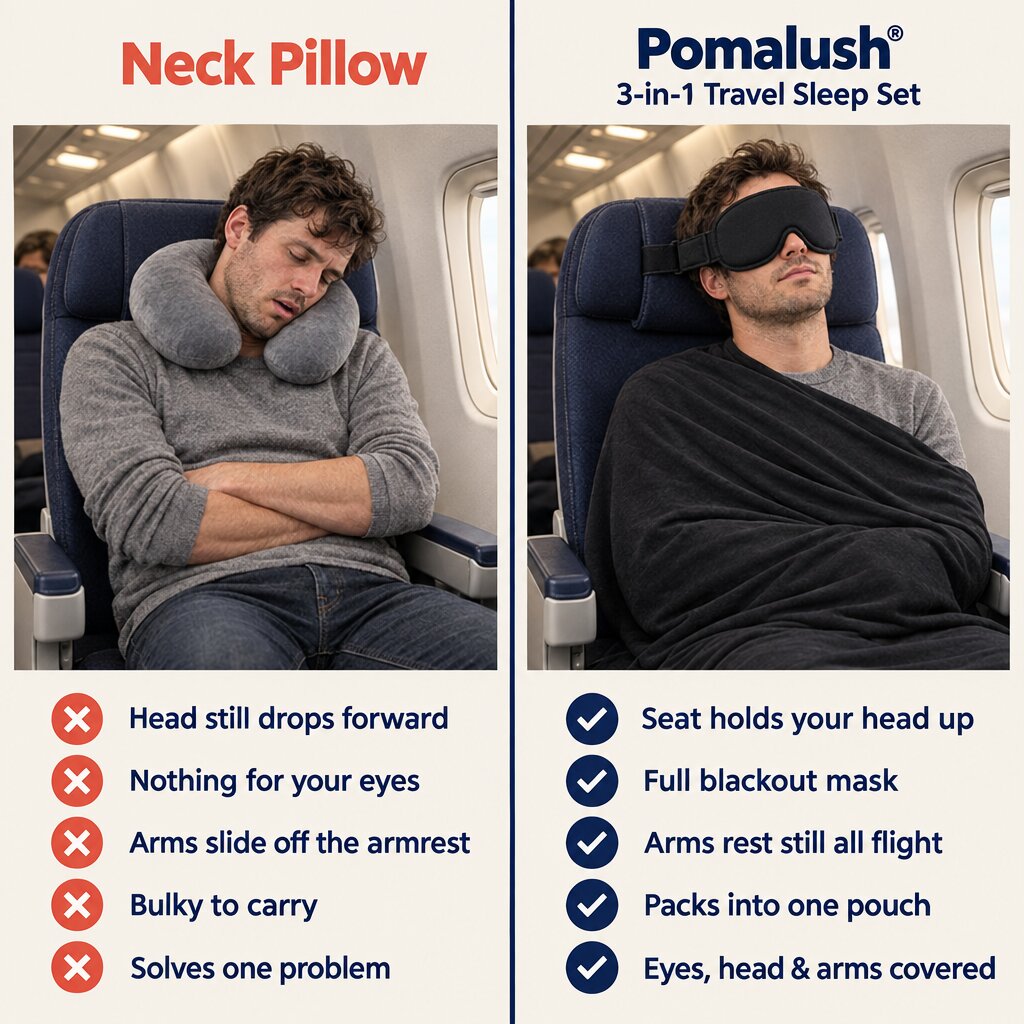 Pomalush 3-in-1 Travel Sleep Set